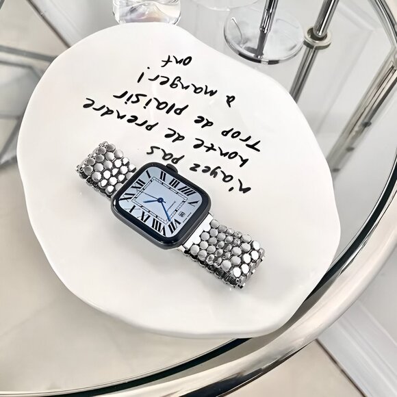 Adjustable Stainless Straps Watch Band For Apple Watch - Silver - Picture 2 of 7